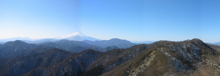 富士山と加入道山