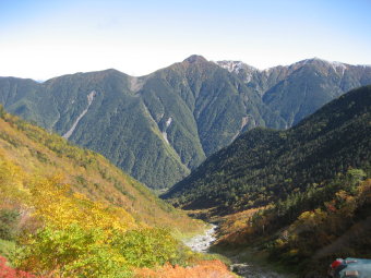 大樺沢と鳳凰三山
