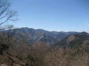 川苔山と棒ノ折山