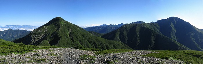 中盛丸山～赤石岳