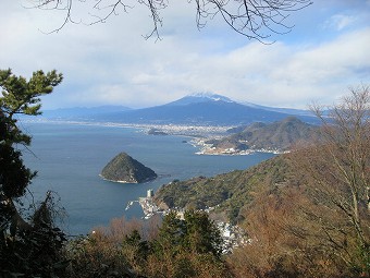 発端丈山から見る富士山