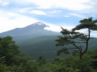 休憩所からの富士山