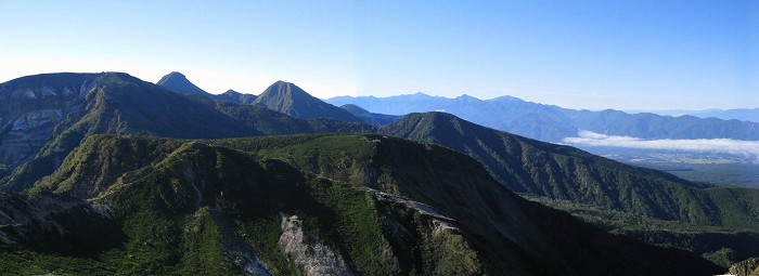 硫黄岳と赤岳～阿弥陀岳