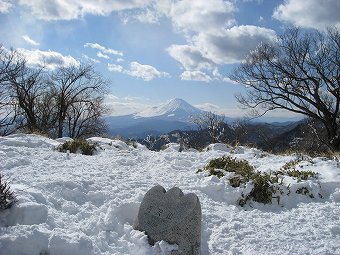 丹沢山から見る富士山