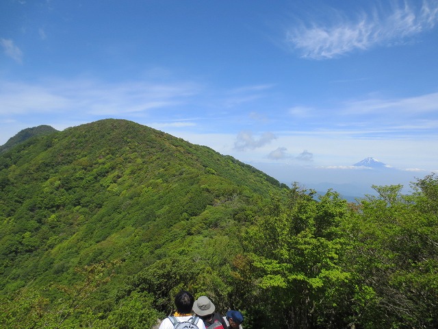 万三郎岳と富士山