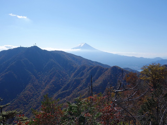 本社ヶ丸から望む富士山